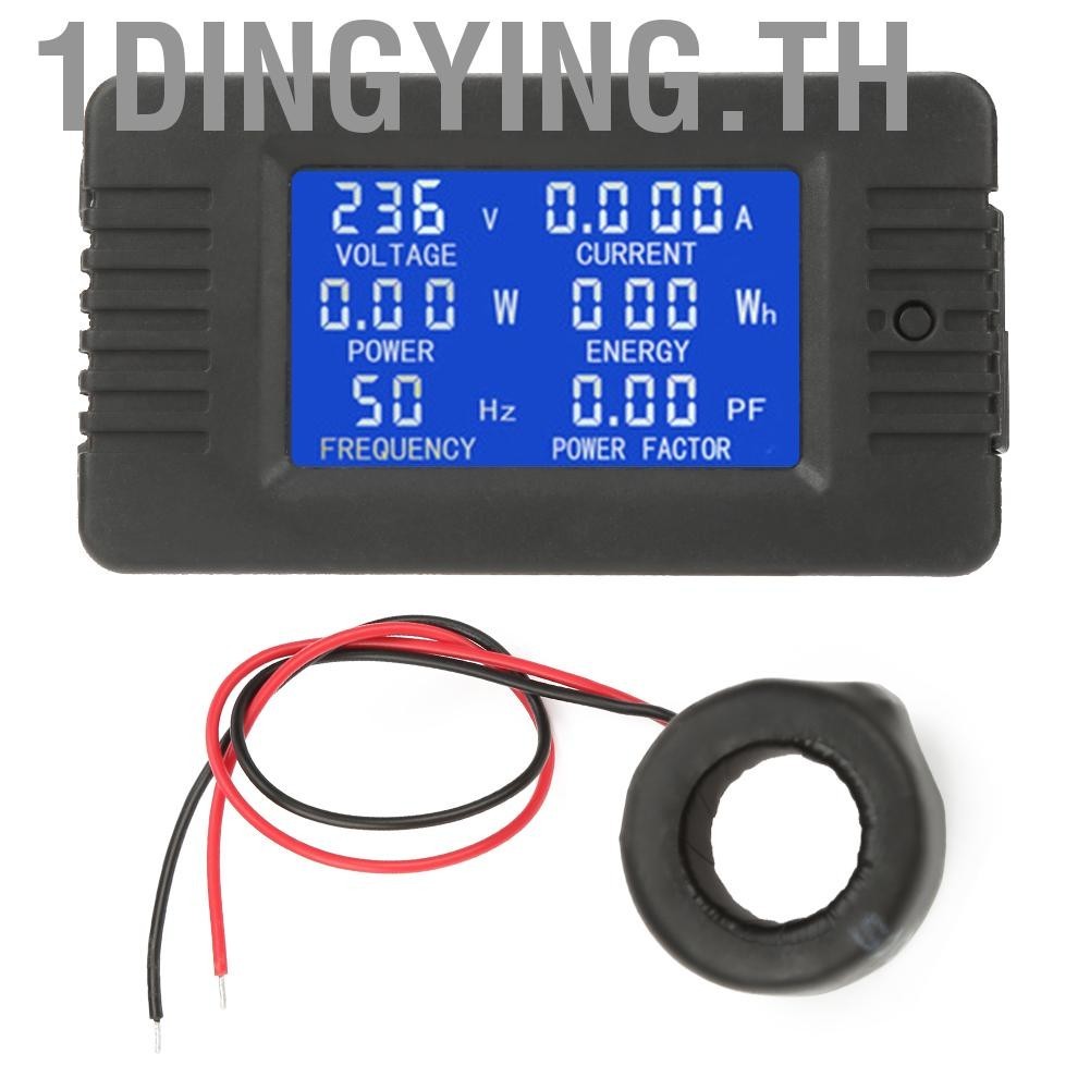 1dingying.th AC Digital Multimeter Current Voltage Power Meter LCD Dispaly Voltage Current