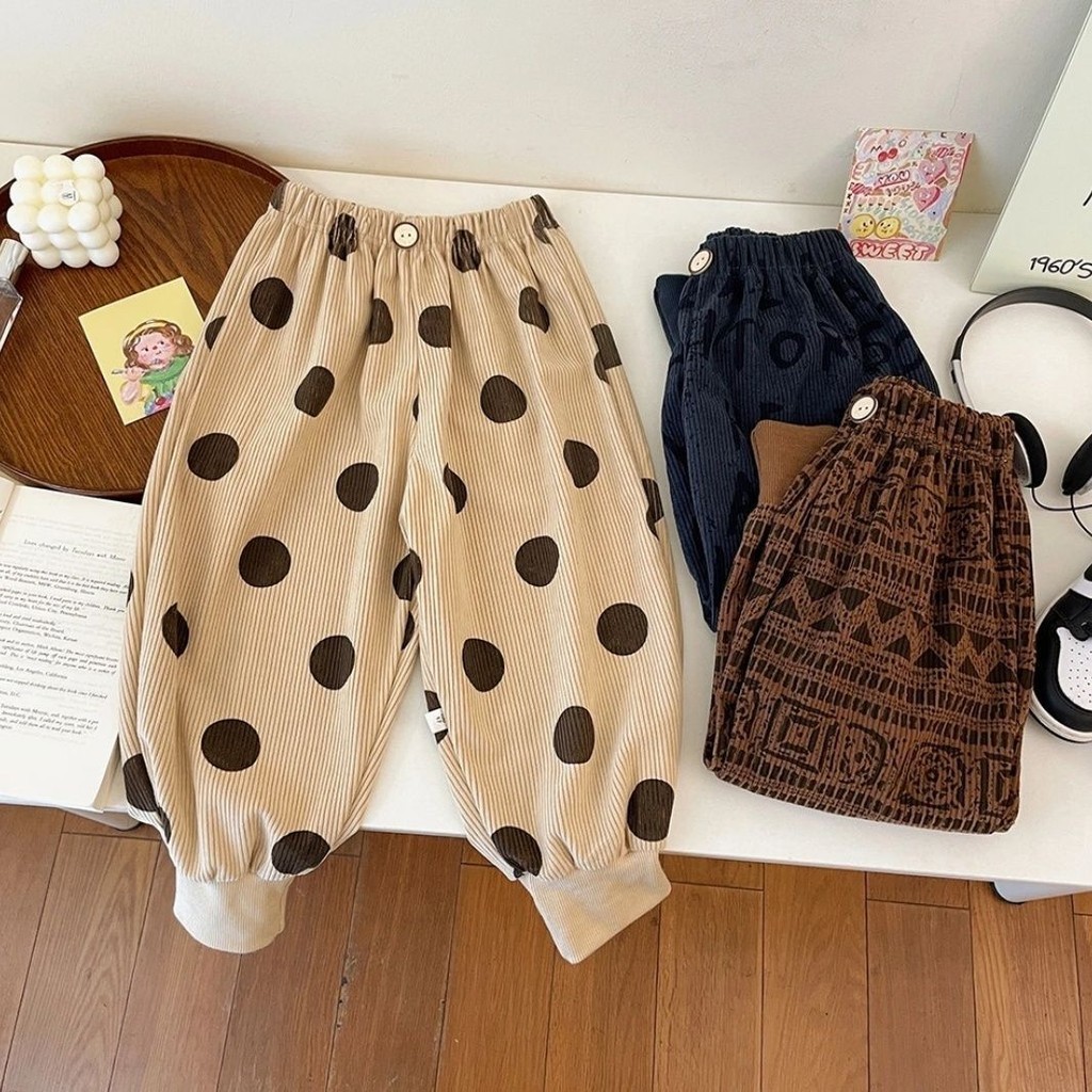 Trendy baby กางเกงเลกกิ้ง ทรงหลวม เข้ากับทุกการแต่งกาย สไตล์เกาหลี สําหรับเด็กผู้ชาย และเด็กผู้หญิง