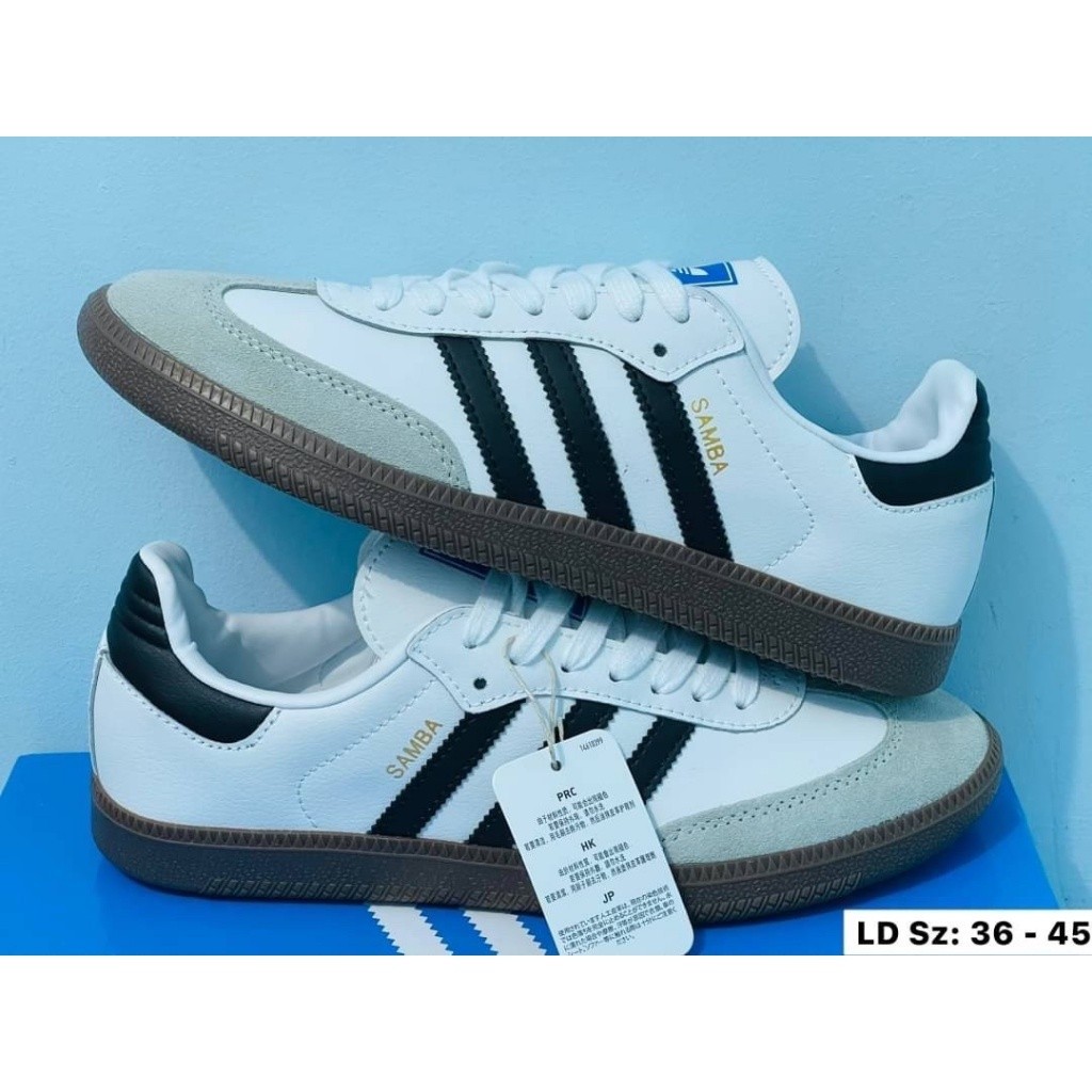 รองเท้าAididas Samba มาใหม่ รองเท้าผ้าใบอดิดาส แซมบ้า พร้อมกล่องและอุปกรณ์ครบ【รับประกันสินค้าตรงปกแ