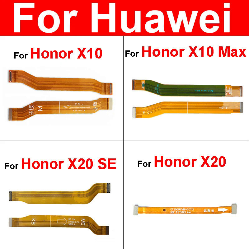 บอร์ดหลักเมนบอร์ด Flex Cable สําหรับ Huawei Honor X10 X10 Max X20 X20 SE LCD เมนบอร์ด Connector Flex