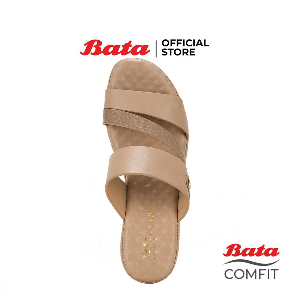 Bata บาจา Comfit รองเท้าเพื่อสุขภาพแบบสวม พร้อมเทคโนโลยี Wellness  สำหรับผู้หญิง รุ่น CAPRIY สีคาลาเมล 7013097