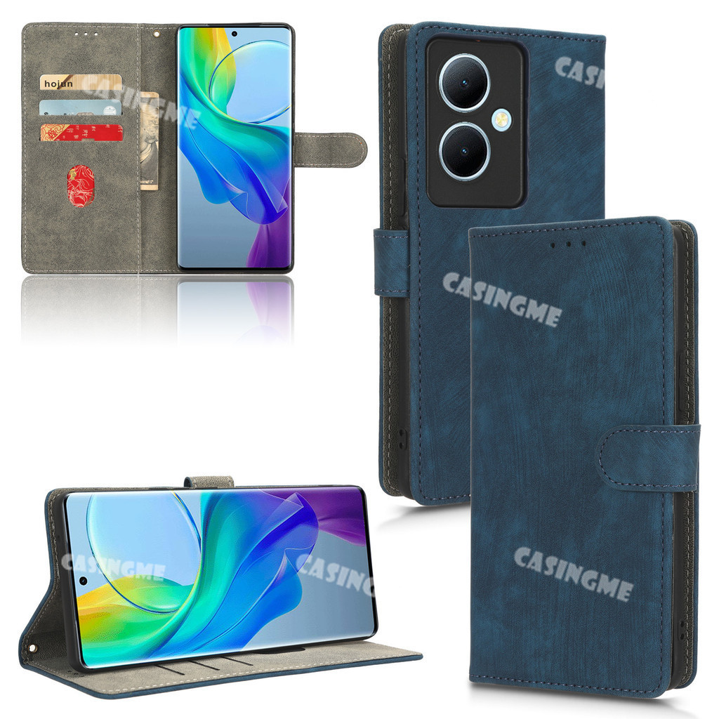 เคสโทรศัพท์หนัง PU ฝาพับ ผิวด้าน กันกระแทก พร้อมช่องใส่บัตร สําหรับ Oppo Reno11 F 5G 2024 Reno11F Reno 11F Reno 11 F F11 OppoReno11F 5G 2024