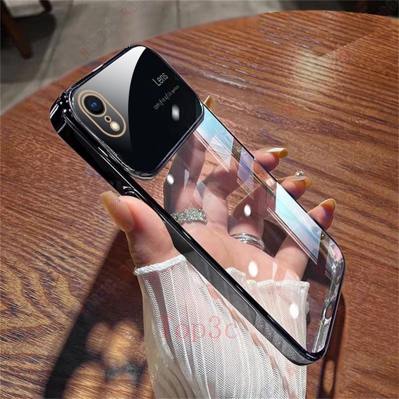 เคส iPhone XR XS Max X 12 Pro Max 11 Pro Max 13 Pro Max เคสโทรศัพท์มือถือ แบบใส ป้องกันเลนส์ ลาย DSC แฟชั่น สําหรับ