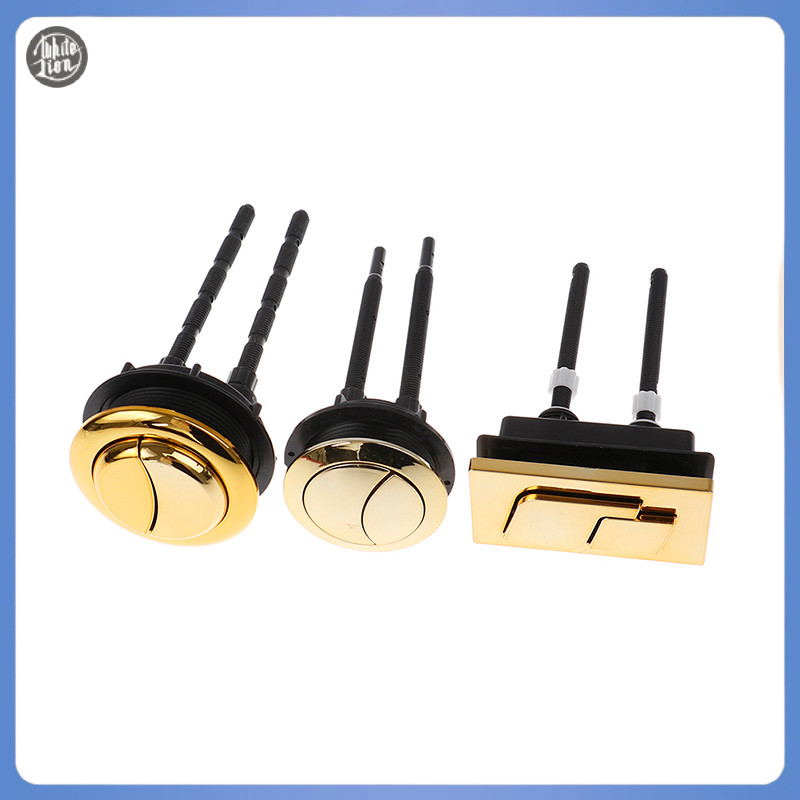 Wl| ปุ่มกดชักโครก ทรงกลม ขนาด 48 มม. 58 มม. สีทอง