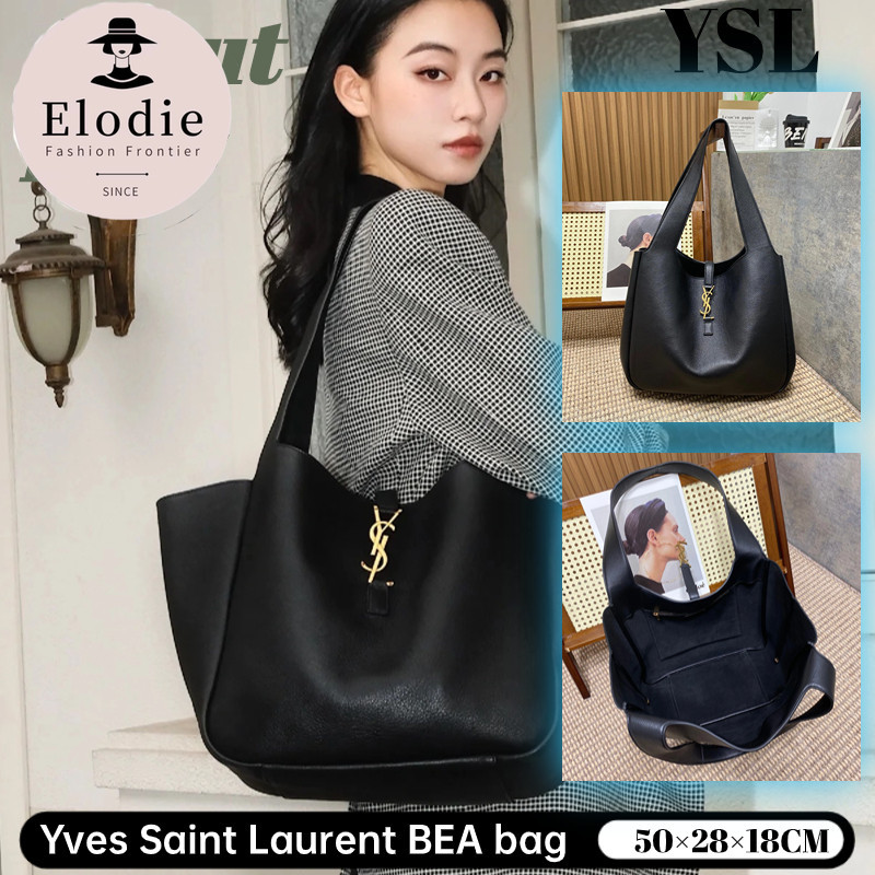 แซงต์โลร็องต์ Yves Saint Laurent BEA bag กระเป๋าโท้ต YSL กระเป๋าสะพายไหล่ผู้หญิง YSL