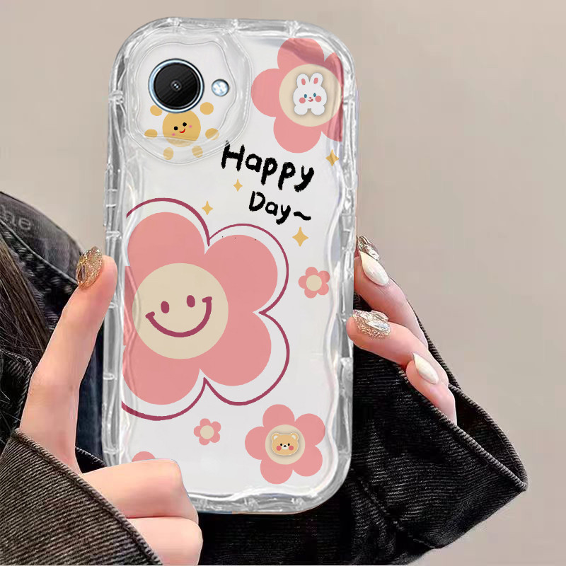 เคส REALME C30 C30S NARZO 50i PRIME ใส สุนทรีย์ กันกระแทก ป้องกันกล้อง ดอกไม้ ขอบนิ่ม TPU เคสโทรศัพท์