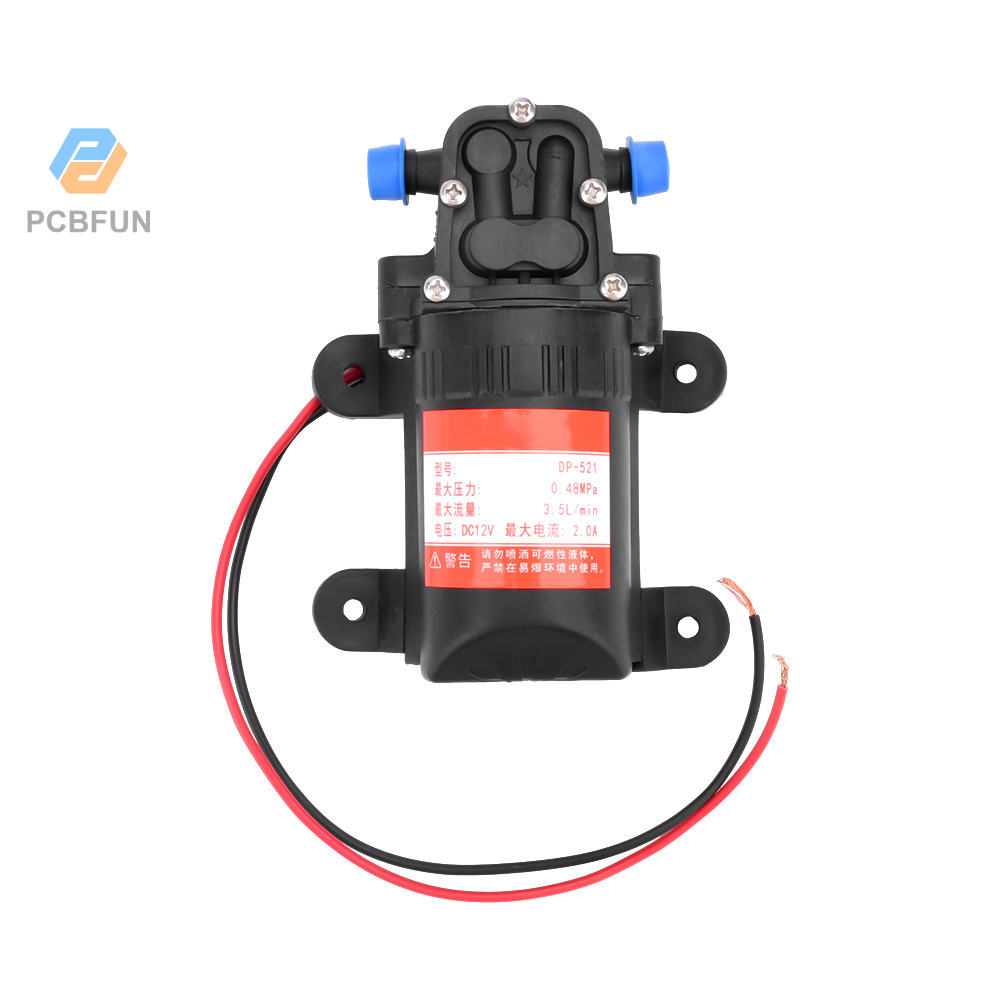 Pcbfun DP-521 ปั๊มน้ําไฟฟ้า แรงดันสูง ทนทาน 12V 70PSI 3.5 ลิตร ต่อนาที สําหรับล้างรถยนต์