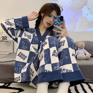 PY005 Piyama Import Baju Tidur Piyama Wanita Setelan hotpant kerah