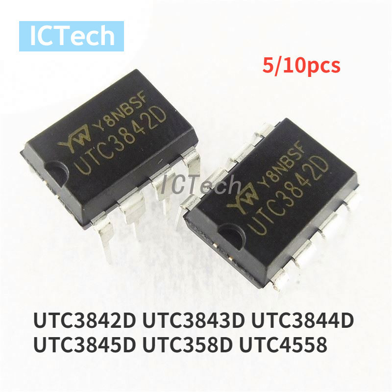 ไอซี UTC3842D UTC3843D UTC3844D UTC3845D UTC358D UTC4558 DIP-8 Poer ของแท้ 10 5 ชิ้น