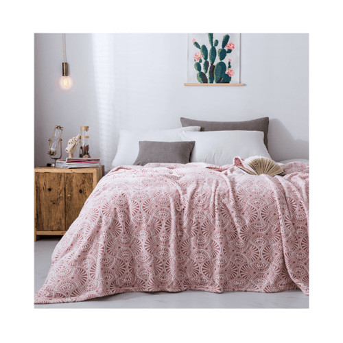 LOCAL789 TRUFFLE ESSENTIAL ผ้าห่ม MANDA รุ่น MA-02 150x200ซม. สีชมพู ร้านอยู่ในไทย