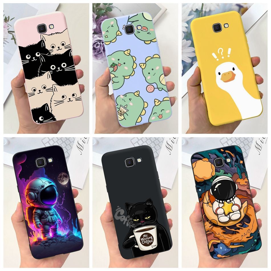เคสโทรศัพท์มือถือ ซิลิโคนนุ่ม ลายการ์ตูนแมว ไดโนเสาร์ นักบินอวกาศน่ารัก สําหรับ Samsung Galaxy J4 Plus (J4+) SM-J415F J4 Core SM-J410G J4 (2018) SM-J400F