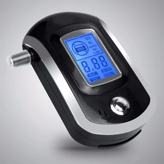เครื่องเป่าแอลกอฮอล์ เครื่องเป่าวัดแอลกอฮอล์ Digital Breath Alcohol Tester แถมหัวเป่า 5 ชิ้น (AT-6000 New Version)