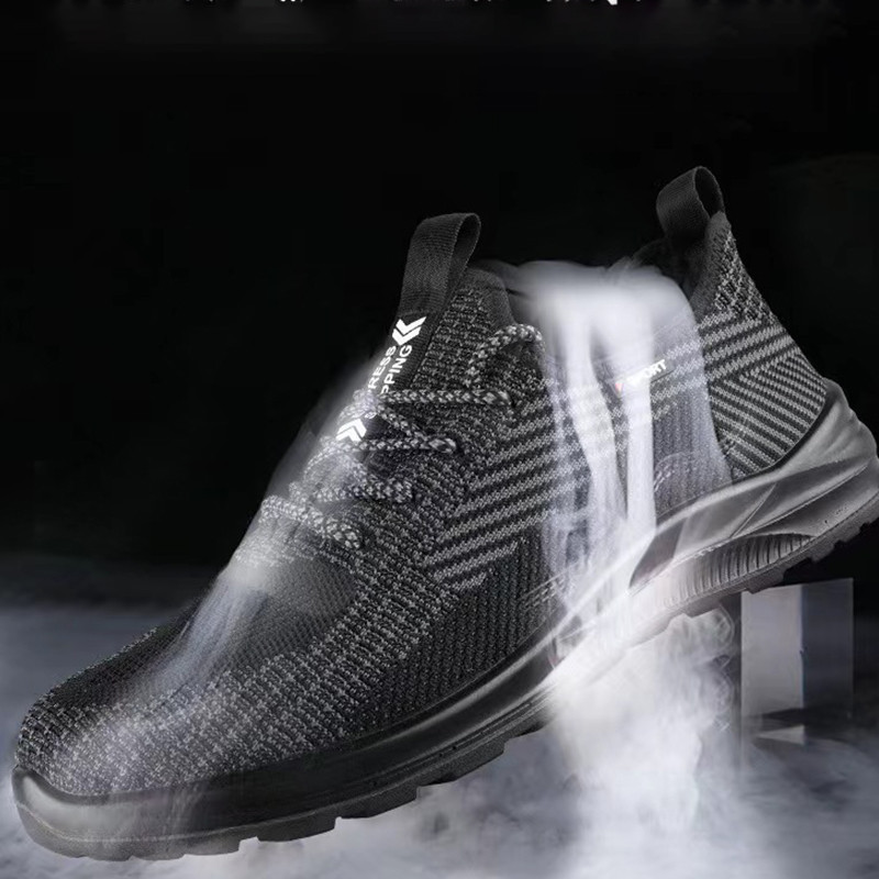 รองเท้าเซฟตี้รองเท้าหัวเหล็กพร้อมส่งมอบในวันเดียวกัน ป้องกันการชนกันของรองเท้าป้องกันการสึกหรอ - รูปที่ 5