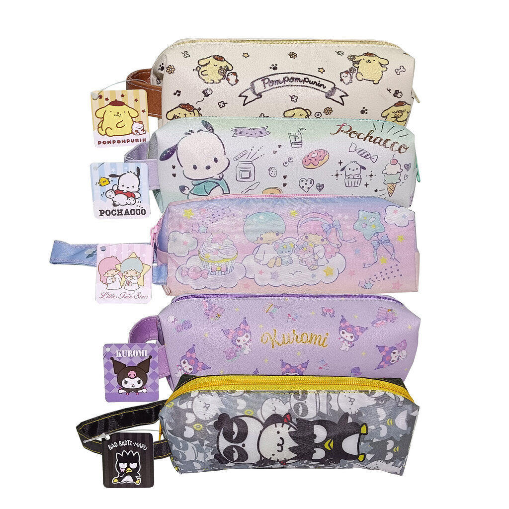 Bag Stationery Sanrio กระเป๋าผ้าใส่อุปกรณ์เครื่องเขียน ลายการ์ตูนซานริโอ
