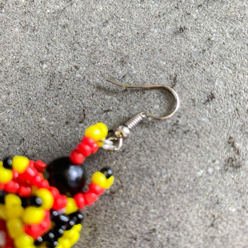WAREHOUSE CLEARANCE OF BORNEO DAYAK BEAD TAJI EARRINGS