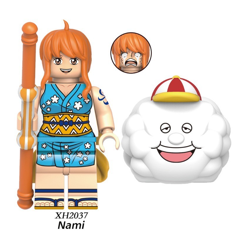 ของเล่นตัวต่อฟิกเกอร์ อนิเมะวันพีช Luffy Nico Robin Zoro Chopper Sanji Yamato Usopp Nami Zeus ขนาดเล็ก ของขวัญ สําหรับเด็ก - รูปที่ 7