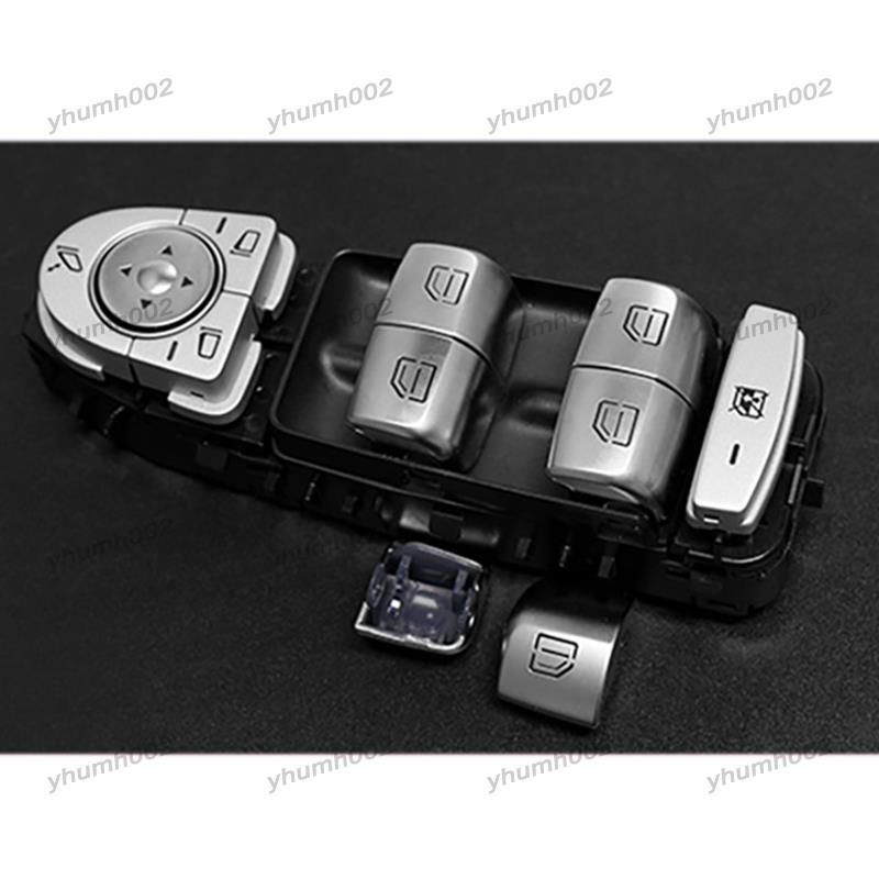 [yhumh002] ปุ่มสวิตช์ควบคุมหน้าต่างประตูรถยนต์ สําหรับ Mercedes-Benz C Class W205 GLC W253 4 ชิ้น - รูปที่ 5
