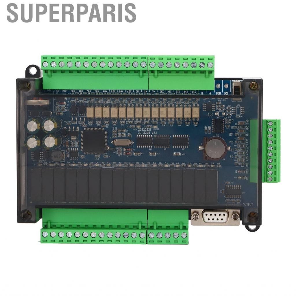 Superparis DC24V Control Board RS485 6AD 2DA 16 In Out PLC Programmable Controller