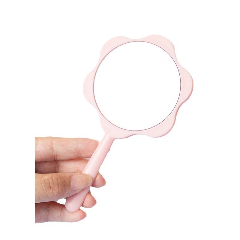 ใหม่ กระจกแต่งหน้า ลายดอกไม้ แบบพกพา ขนาดเล็ก diy - รูปที่ 3