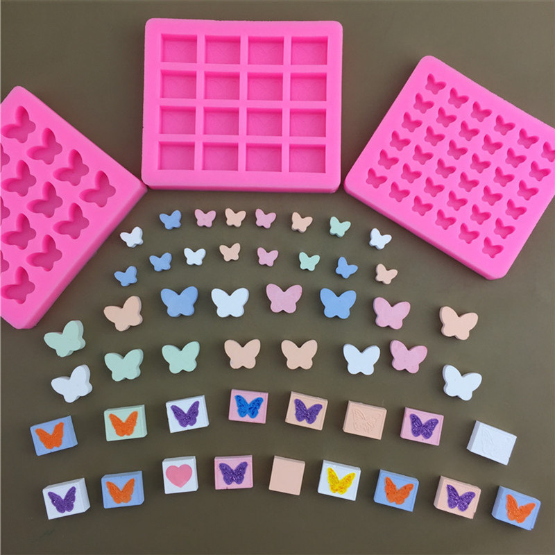 แม่พิมพ์ซิลิโคนเรซิ่น รูปผีเสื้อ กระต่าย สําหรับทําช็อคโกแลต