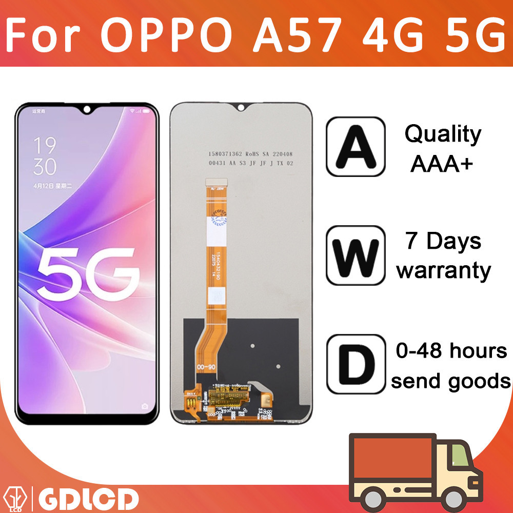 สําหรับ OPPO A77 จอแสดงผล LCD หน้าจอสัมผัส Digiziter สําหรับ A57 A57S A17K A17 A58 K10 N20 SE A57E A
