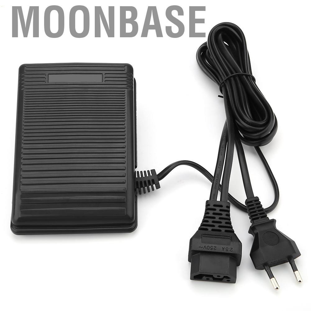 Moonbase เหยียบควบคุมเท้าสีดำชั่วขณะสำหรับจักรเย็บผ้าซิงเกอร์