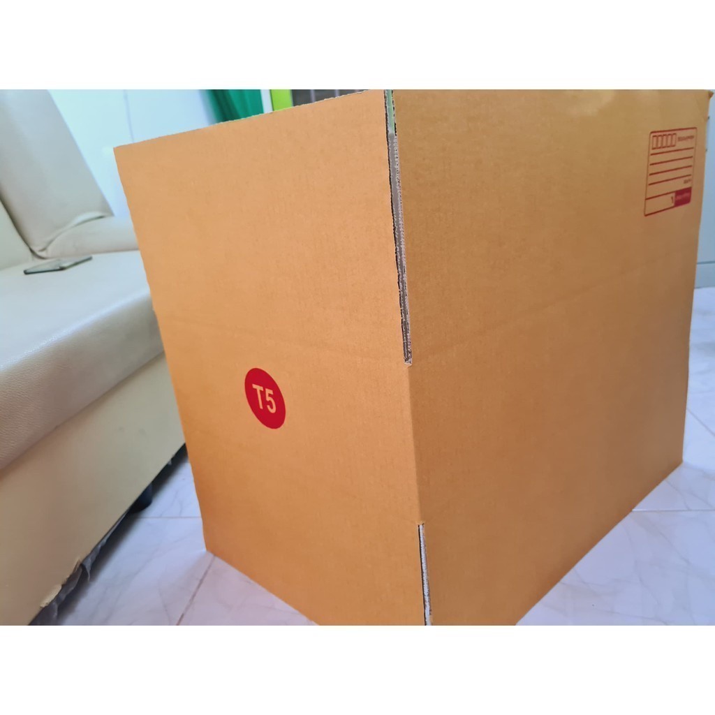 +*+QBox7เน้นประหยัด+*+ กล่องไปรษณีย์ (เบอร์ T5) พิมพ์จ่าหน้า (10 ใบ) หนา 3 ชั้น ส่งฟรีทั่วประเทศ ราคา ถูกที่สุด ดีลบีเคเค แกลเลอรีภาพที่ 2