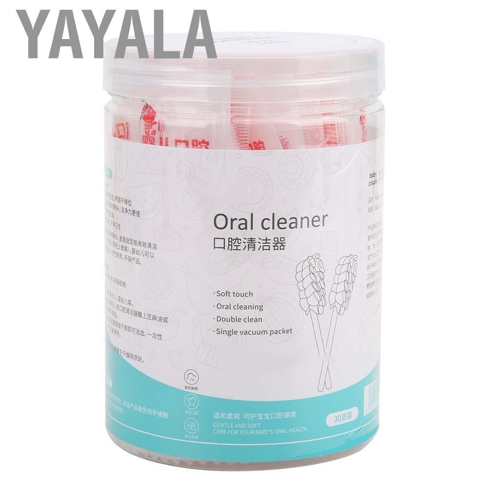 Yayala 30pcs Oral Cleaner Tooth Tongue Brush Infant Dental Care Supplies