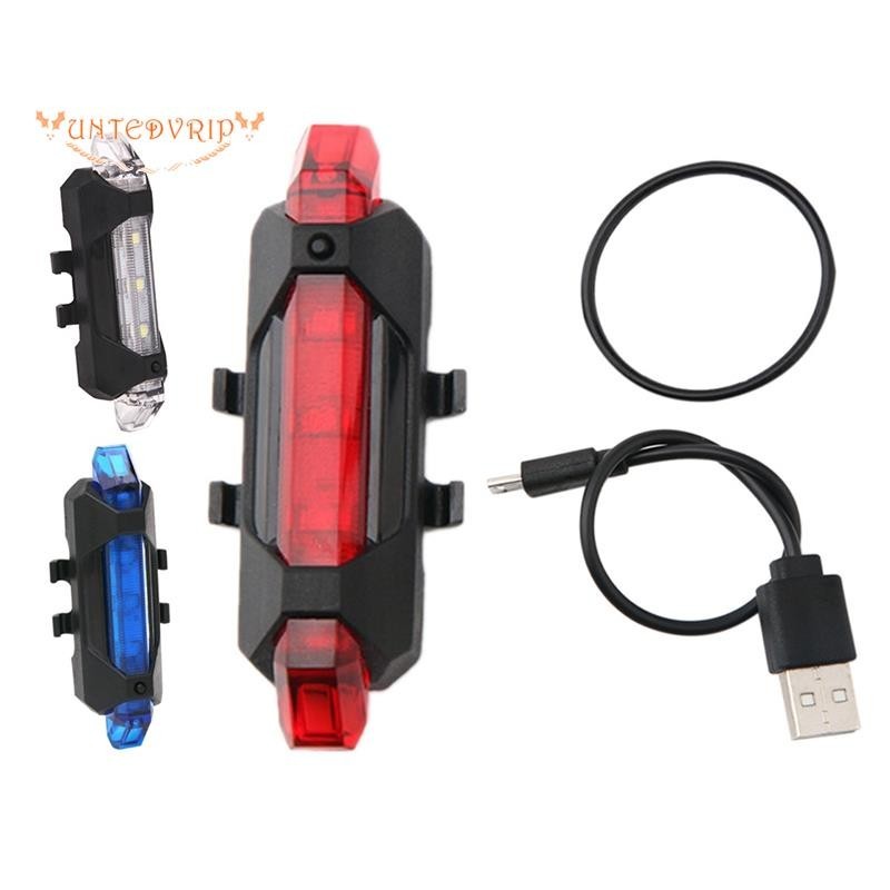 『untedvrip』 ไฟท้ายจักรยาน LED ชาร์จ USB