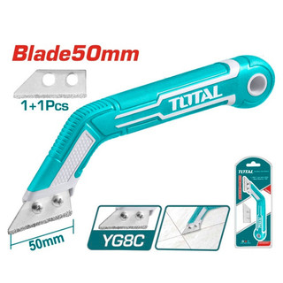 Total เลื่อยเซาะร่องยาแนว ใบมีด 50 มม. รุ่น TACHS20021 ( Grout remover hand saw ) ที่เซาะร่องยาแนว มีดขูดร่องยาแนว
