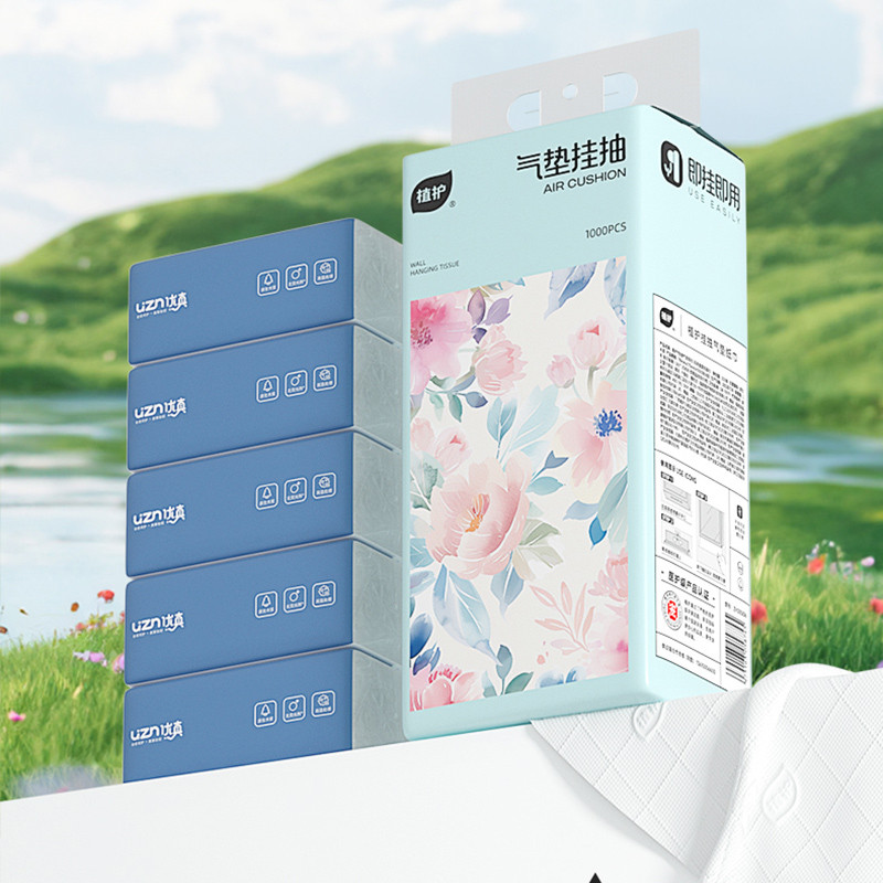 [ 1 ลัง 10 ห่อ ] โยนทิ้งไป อากาศ-เบาะ ทิชชู่ ดีลักซ์ คอมฟอร์ท กระดาษทิชชู่ 4 ชั้น 1000 แผ่น