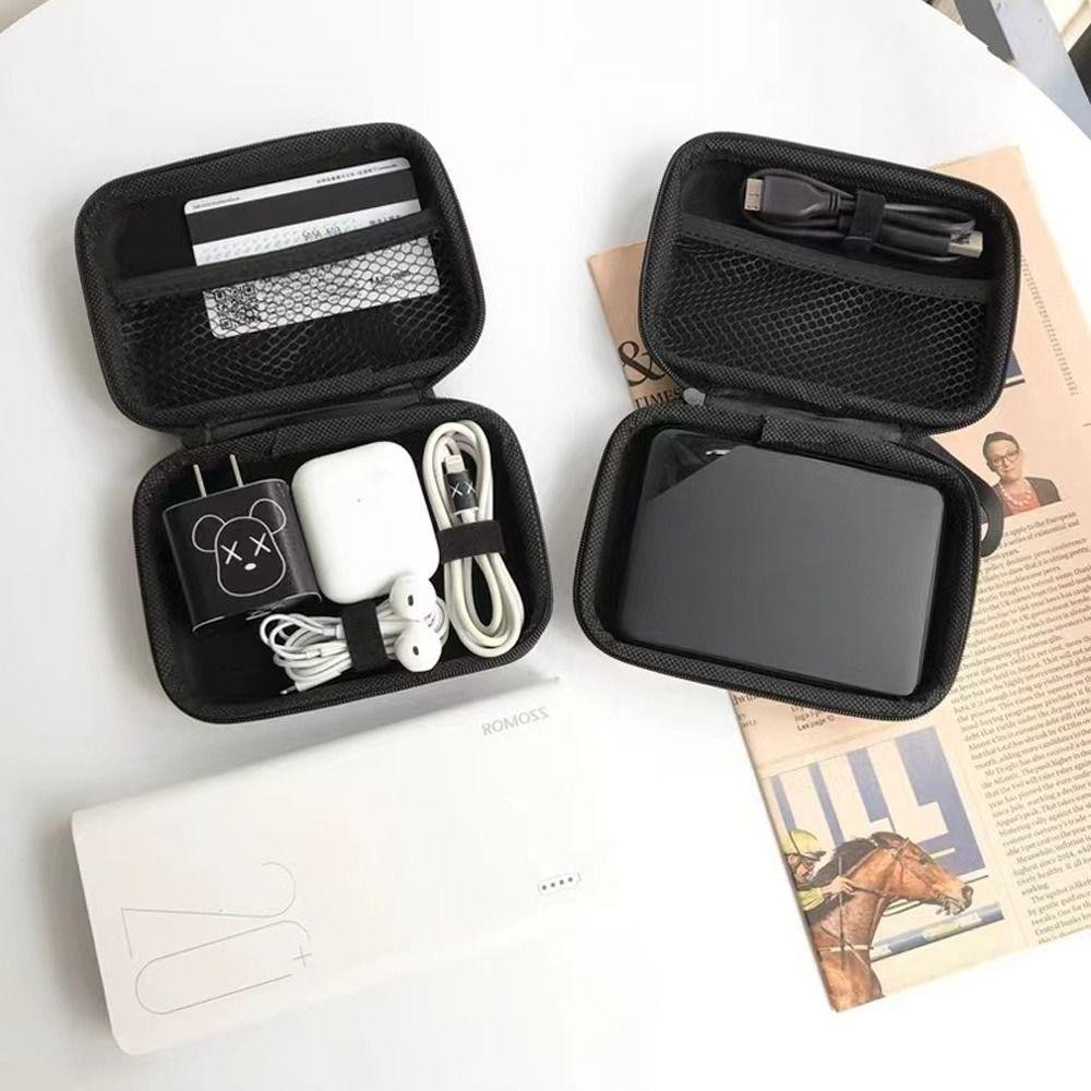 โมลิลี่เอชดี สายชาร์จฝาครอบป้องกัน,กล่องเก็บสายเคเบิลข้อมูลสี่เหลี่ยม ปู่,แฟชั่นการ์ตูนความจุขนาดใหญ่ลิปสติกการ์ดเหรียญออแกไนเซอร์สําหรับเดินทา