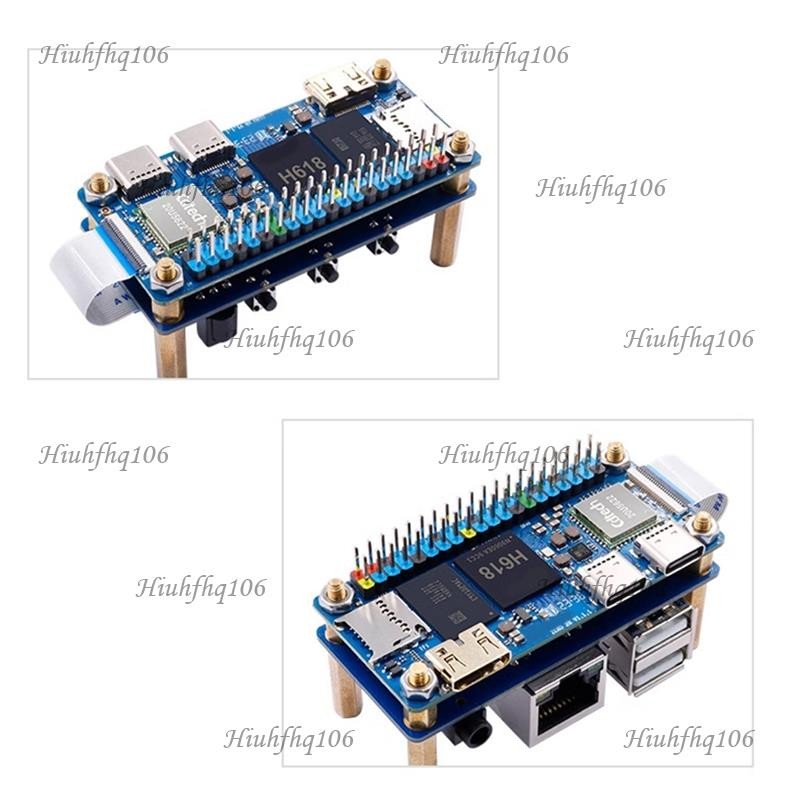 Hiuhfhq106For Orange Pi Zero 2 W บอร์ดขยายอินเทอร์เฟซ 100M พอร์ตเครือข่าย + USB 2.0 + Analog Audio และอินเทอร์เฟซวิดีโออุปกรณ์เสริม 1 ชุด