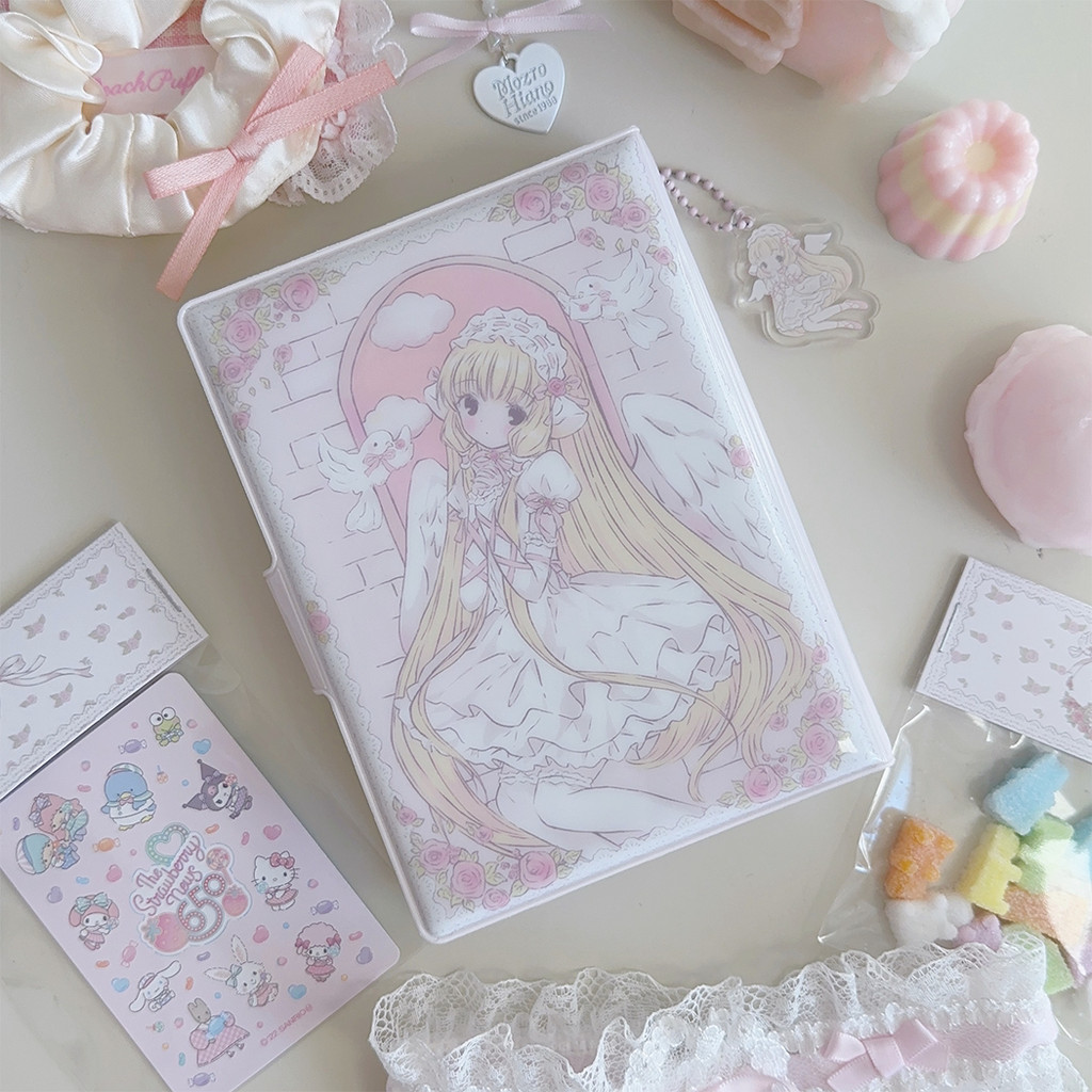 Original Design Xiaoji ดอกไม้งานแต่งงานแฟนตาซี All-match น่ารัก A7 คู่มือหลวมสาวหัวใจลูกไม้ดอกไม้หนังสือแบบพกพา