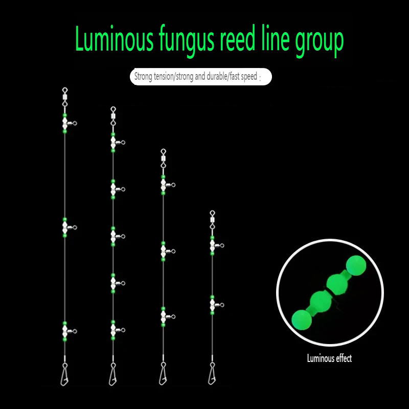 PD Fishing Gear Luminous Gourd Fishing Set Sea Fishing Tandem Hooks Striped Bass Tandem Hooks Fishin