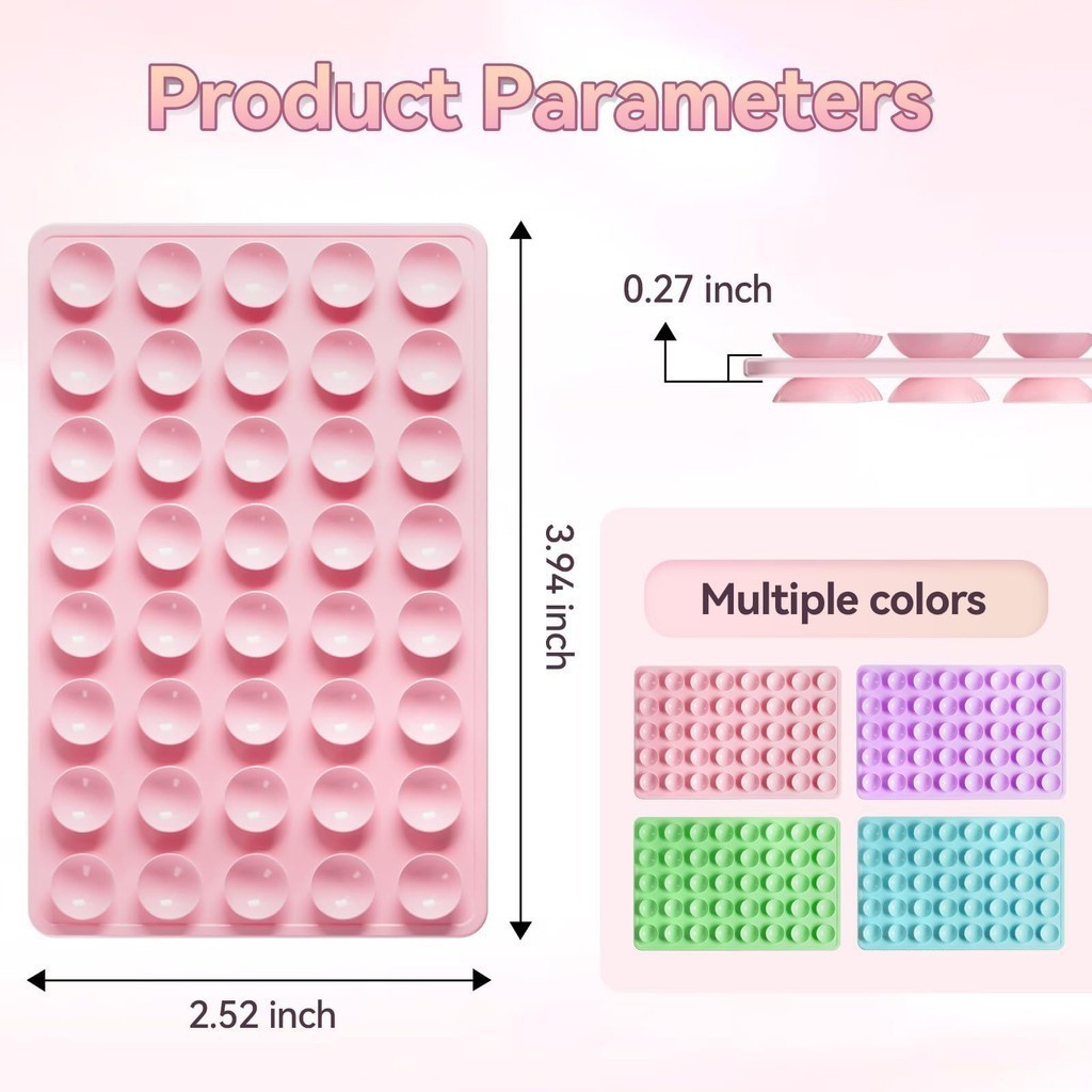 แผ่นซิลิโคนแปะมือถือ ไม่ต้องใช้กาว ติดได้ 2 ด้าน ใช้ซ้ำได้ Silicone Suction Phone Case 048
