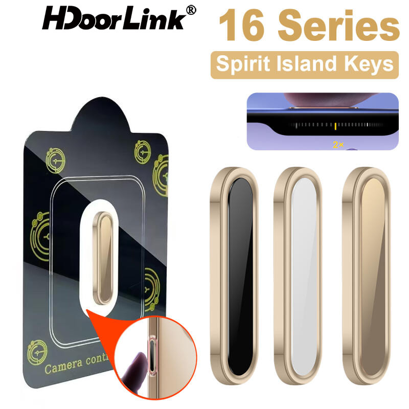 Hdoorlink Universal Luxury Alloy ปุ่มควบคุมกล้องสําหรับ IOS 16 Pro Max 16 Plus 16Pro Anti-Scratch เลนส์ควบคุม Capture ปุ่ม