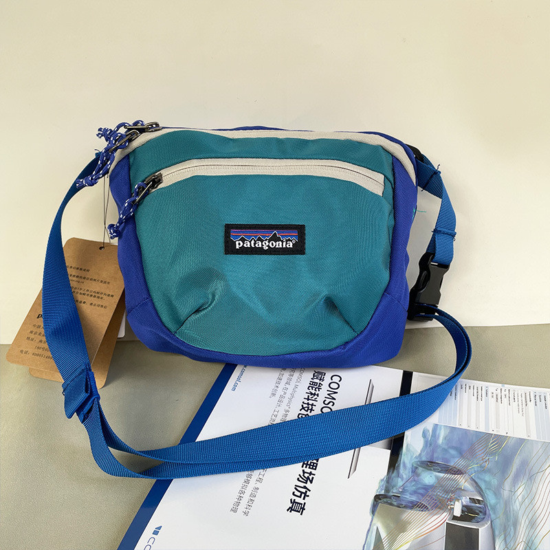 Patagonia กระเป๋าคาดเอวขนาดใหญ่ความจุ Multi-Pocket Water-Repellent กระเป๋าคาดหน้าอกผู้ชายกระเป๋า Messenger