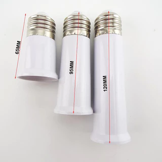 E27-E27 อะแดปเตอร์ 9 ซม.12 ซม.28 ซม.E27 ถึง E27 ซ็อกเก็ตหลอดไฟ LED ฐานสกรู Extension AC power ผู้ถือ Converter ยืดหยุ่น TH23B2