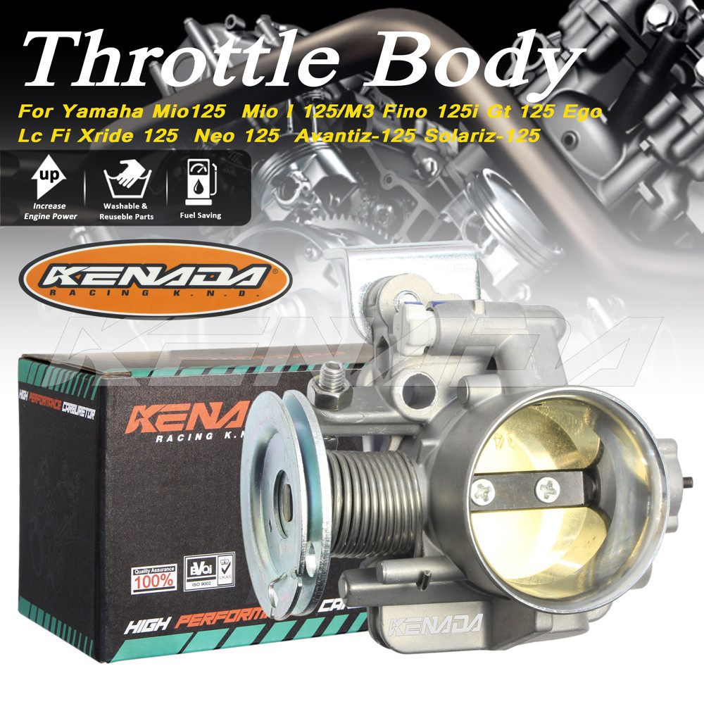 KENADA เรือนลิ้นเร่ง+ชุดคอไอดี หัวฉีดเดิม YAMAHA Fino 125I / ยามาฮ่า ฟีโน่ 125I / GT 125 Mio M3 / Mio Soul / XRIDE 125 28mm 30mm 32mm 34mm