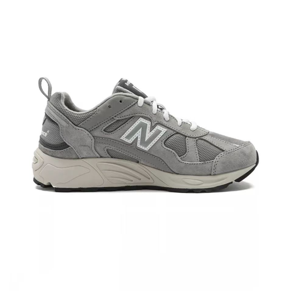 100% authentic New Balance 878 grey sports shoes maleรองเท้าวิ่งกีฬาวินเทจ แฟชั่น