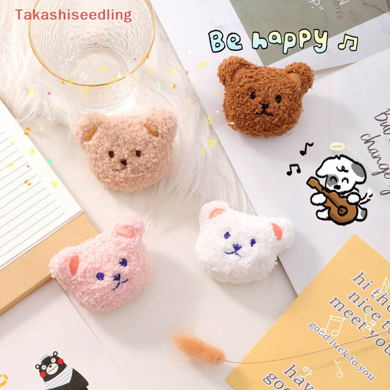 (Takashiseedling) เข็มกลัด จี้ตุ๊กตาหมีน่ารัก แบบนิ่ม สําหรับห้อยเสื้อ เครื่องแบบนักเรียน เสื้อผ้า หมวก กระเป๋า
