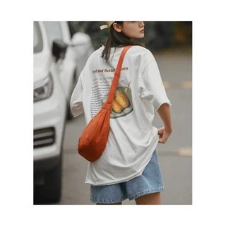 กระเป๋าสะพายผู้หญิง ทรงเกี๊ยว ผ้ายับ งานดี พร้อมส่ง มีทั้งหมด 8 สี