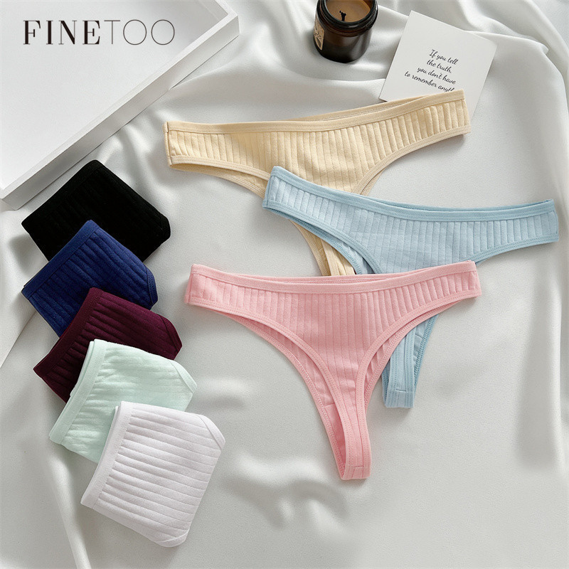 Finetoo กางเกงชั้นใน ผ้าฝ้าย ใส่สบาย สําหรับผู้หญิง S-XL