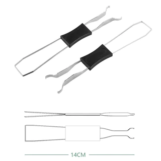 สวิตช์คีย์บอร์ดแบบกลไก Puller Steeless Keycaps Puller Body Extractor 2-in-1 สําหรับสวิตช์ปุ่มกด