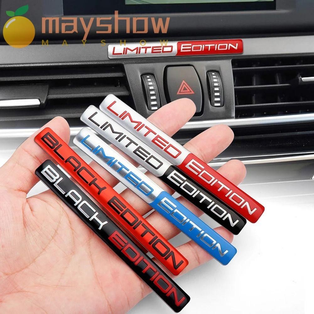 Mayshow สติกเกอร์อลูมิเนียม สําหรับติดตกแต่งรถยนต์ รถจักรยานยนต์ Audi Opel Toyota Mazda