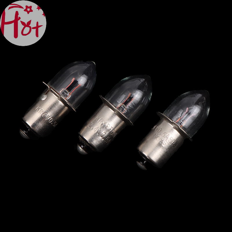 Ge P13.5S ฐานหลอดไฟ 2.4V 3.6V 4.8V 6V 7.2V 0.4A 0.5A 0.75A ทรงสี่เหลี่ยม แบบเปลี่ยน สําหรับไฟฉาย