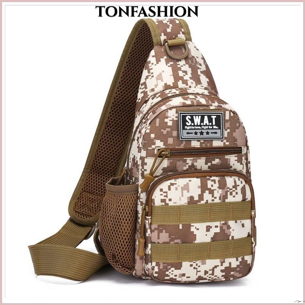 Tonfashion กระเป๋าสะพายไหล่ กระเป๋าคาดอก เหมาะกับการพกพาเดินทาง เล่นกีฬา ตกปลา แฟชั่นสําหรับผู้ชาย และผู้หญิง