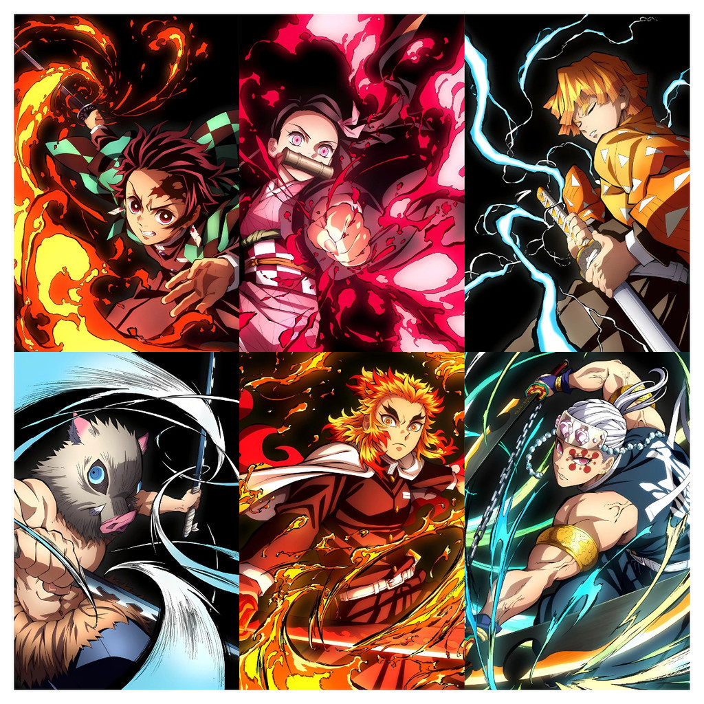 [KS] ชุดงานปักครอสติชเม็ดบีด ทรงเพชร ลาย Demon Slayer 5d ขนาด 30x40 ซม. 40x50 ซม. 50x60 ซม. สําหรับตกแต่งบ้าน ห้องนอน ห้องนั่งเล่น