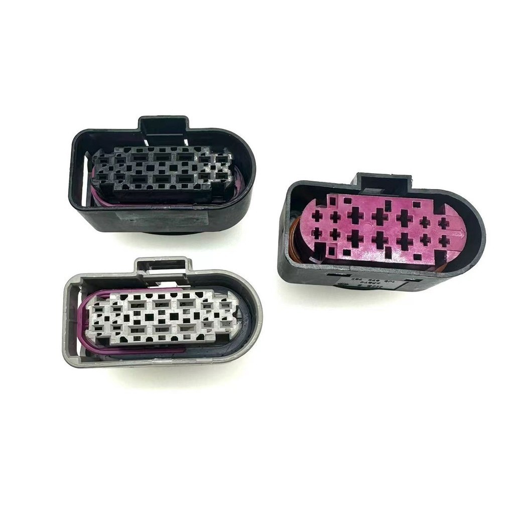 เหมาะสําหรับ Volkswagen Audi Xenon LED การกําหนดค่าสูงไฟหน้า 14P เครื่องยนต์ช่องสายรัดปลั๊ก 1J0/3C0 